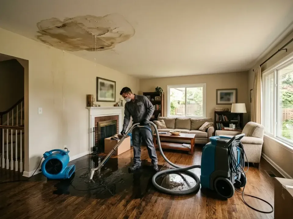 attic-pipe-burst-ceiling-drip-008 — frequently asked questions, Water Damage Restoration & Carpet Care in Wisconsin Dells, WI